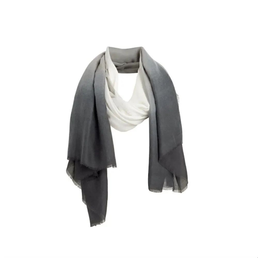 Cushnie Grey Horizons ombré scarf - New
